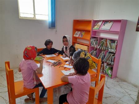 برگزاری ایستگاه نقاشی در کتابخانه فردوسی